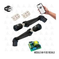 Kit Motor Portón Pivotante Doble Para 2 Hojas Domo